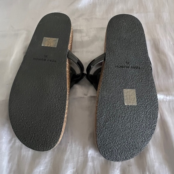 Tory Burch Cloud Miller Black Patent Leather Sandal Shoes 8.5 - Picture 8 of 11